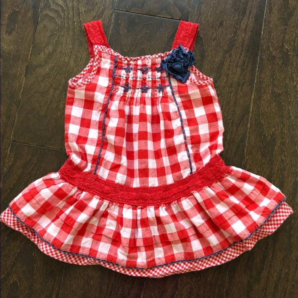 Monsoon gingham summer dress 18-24